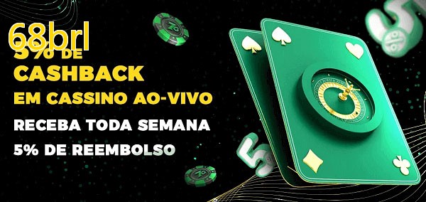 Promoções do cassino ao Vivo 68brl